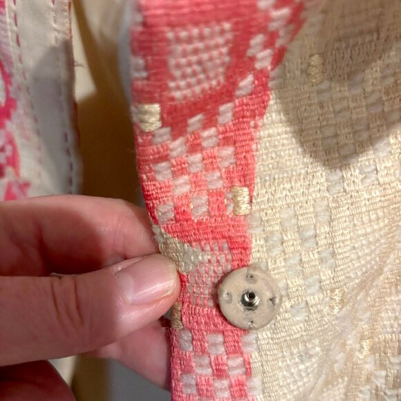 Elie Tahari Early Winter/Early Spring Pink Paisley Coat - Picture 3 of 6